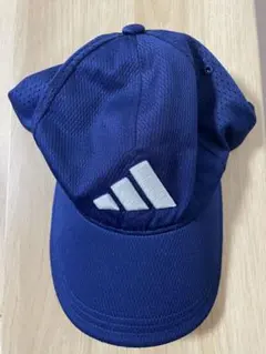 adidas ネイビー メッシュキャップ 54〜57㎝‼️ 小学生 春夏 通学