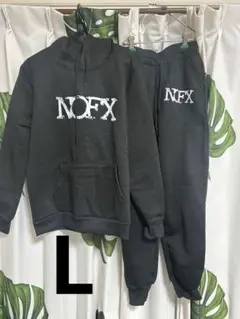 NOFX パーカーセットアップ　黒　L