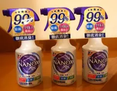 3本セット　トップ NANOX 衣類布製品の除菌・消臭スプレー 本体 350ml