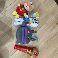 アンパンマン ぬいぐるみ 3体＋マイクセット