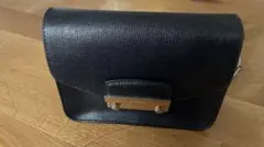 FURLA ショルダーバッグ ブラック ゴールドチェーン