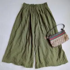 バックナンバー◇ワイドパンツ リラックス イージー シンプル カジュアル M