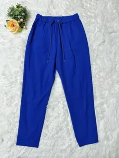 【GREEN LABEL RELAXING】パンツ(38)青/ゴムウエスト