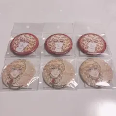 ベルサイユのばら オスカル 缶バッジ ドレス姿