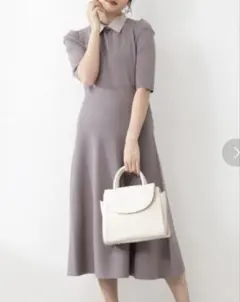 ✨美品✨proportion 襟付きニットワンピース