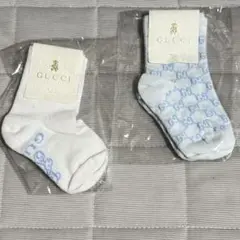 キッズ用GUCCI グッチ　ベビーソックス　2足セット未使用