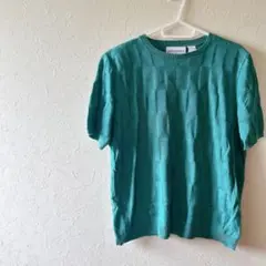 alfred dunner ターコイズ 半袖Tシャツ