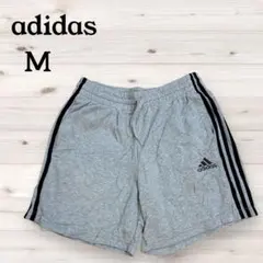 美品✨　adidas 【M】 グレー ショートパンツ レディース　アディダス
