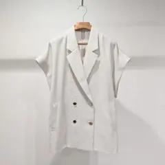 allureville スラブメッシュフレンチスリーブジャケット リネンのサムネイル
