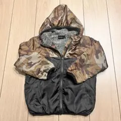 迷彩柄 フード付き中綿コート 110 ジャンパー　ジャンバー