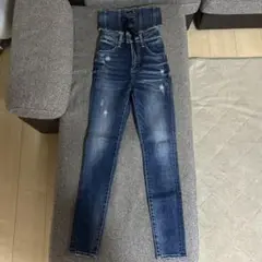 リエンダ　コルセットベルト　ハイウエスト デニムパンツ　24