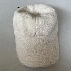 ボア　キャップ　アイボリー