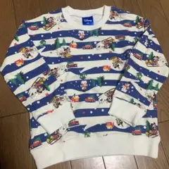本日限りSALE レア　ディズニー　ミッキー　ミニー　裏毛トレーナー 100cm