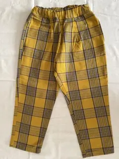 チェックパンツ