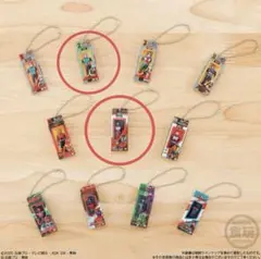 仮面ライダー ソフビパッケージチャーム　3種