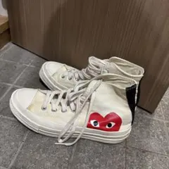 CONVERSE PLAY ギャルソンコラボ ハイカットスニーカー ホワイト