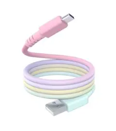 モッテル　グラデーションマグネットケーブル　 USB-A to USB-C