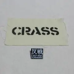 CRASSクラスワッペンANTIWAR反戦ピンバッチクラストハードコアパンク反核