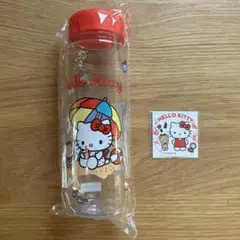 ハローキティ クリアボトル 500ml ステッカーセット