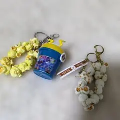 ディズニー　ポップコーンバケット　キーチェーン