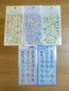 Kira☆Coro おはじきシール＆ぷくぷくキャンディシール　5点セット