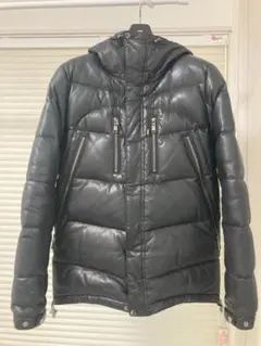 【美品】02deriv ツーディライブ　レザーダウンジャケット