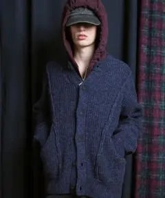 ニットブルゾン カーディガン