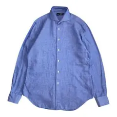 鎌倉シャツ 225 Liberty コットン リネン カッタウェイシャツ 日本製