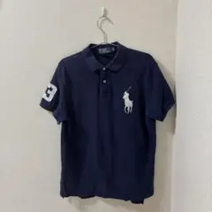 ラルフローレン ネイビー ポロシャツ ビックポニー M