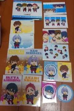 Free! ハイスピ　ナンジャタウン ポスカ フード特典　遙 郁弥 夏也 尚