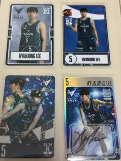 イヒョンジュン HYUNJUNG LEE オンサイトカード 3枚 長崎ヴェルカ 長崎ヴェルカ イヒョンジュン サイン オンサイトカード 長崎ヴェルカの