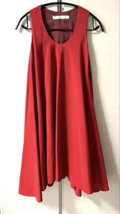 MARIHA ノースリーブ ドレス ワンピース レッド