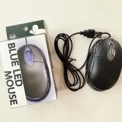 【新品★未使用品】USB　有線マウス　BLUE LED MOUSE