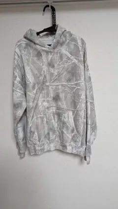 Abercrombie & Fitch グレー迷彩パーカー S