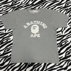 【希少】A BATHING APE エイプ グレー Tシャツ 半袖 【M】