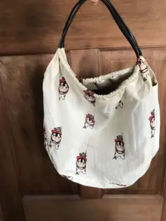 永楽屋　トートバック　レトロ　狛犬