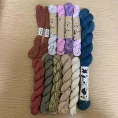 【お値下げしました】草木染め 刺し子糸 20/4 12本セット(39)