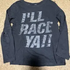黒い長袖カットソー I'LL RACE YA!!