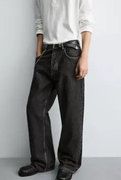 ワイドフレアデニム デニム