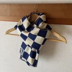 FENDI マフラー ストール ブロックチェック USED