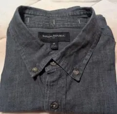 BANANA REPUBLIC グレー 長袖シャツ M