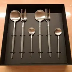 Cutipol GOA グレー シルバー カトラリーセット 6本