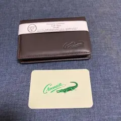 Crocodile ブラウン レザー 名刺入れ　未使用