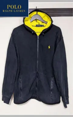 【Polo Ralph Lauren】フルジップパーカー/無地/刺繍/ロゴ/美品