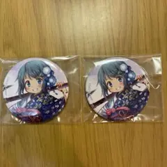 魔法少女まどか☆マギカ外伝　缶バッジ　晴着　美樹さやか　2点セット