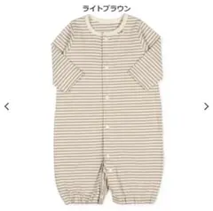 ストライプ コットン ツーウェイ・ドレスオール 50-60 cm