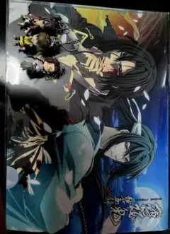 薄桜鬼のA4クリアファイル 沖田総司、原田佐之助、藤堂平助のキーホルダー