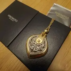 未使用　MIKIMOTO/ミキモト ルーペネックレス ゴールド 専用箱付き 楽天市場】ミキモト MIKIMOTO ルーペ ペンダント ネックレス