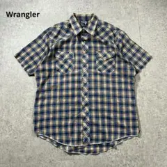 Wranglerラングラーチェック柄半袖シャツメンズXL古着M7