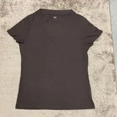 Gap Vネック 半袖 Tシャツ ブラウン Mサイズ